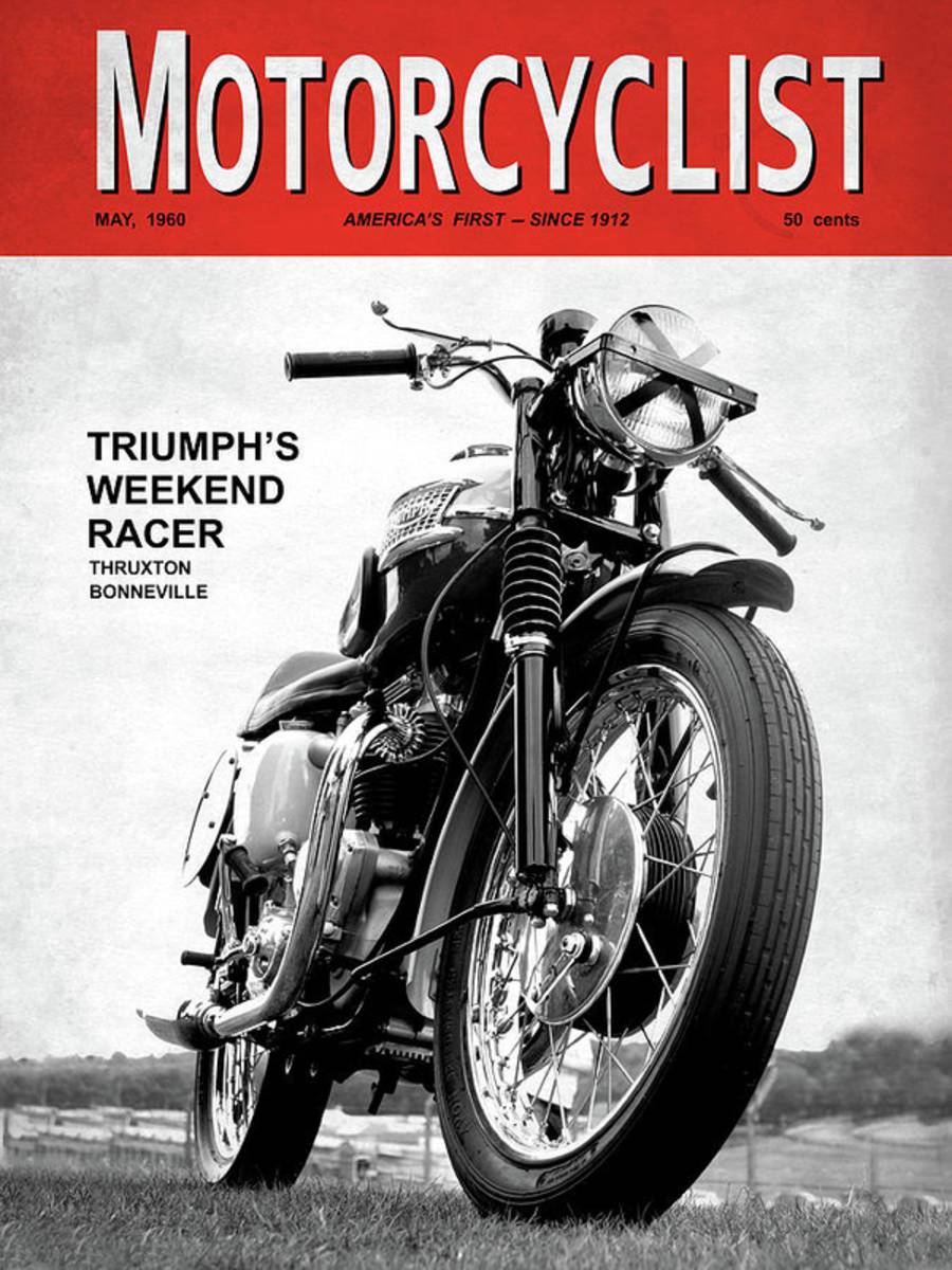 Motorcycle Magazine Weekend Racer 1960 - Poster | Canvas Wall Art Print