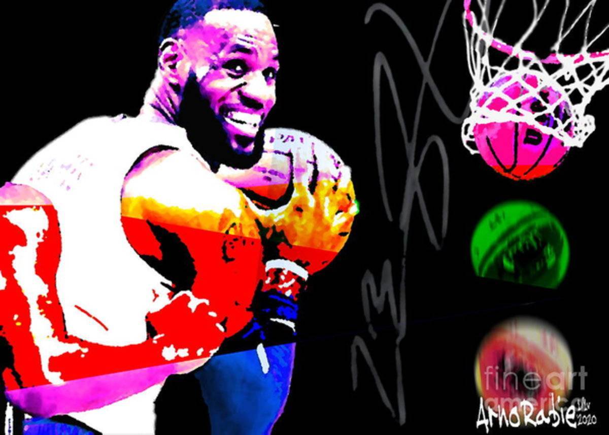 Labron James Crafty Smile - Poster | Canvas Wall Art Print