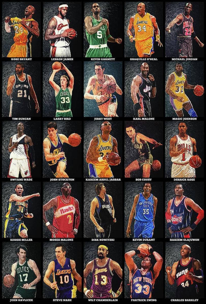 Nba Legends - Poster | Canvas Wall Art Print