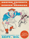 New England Patriots Vintage Program 3 - Poster | Canvas Wall Art Print