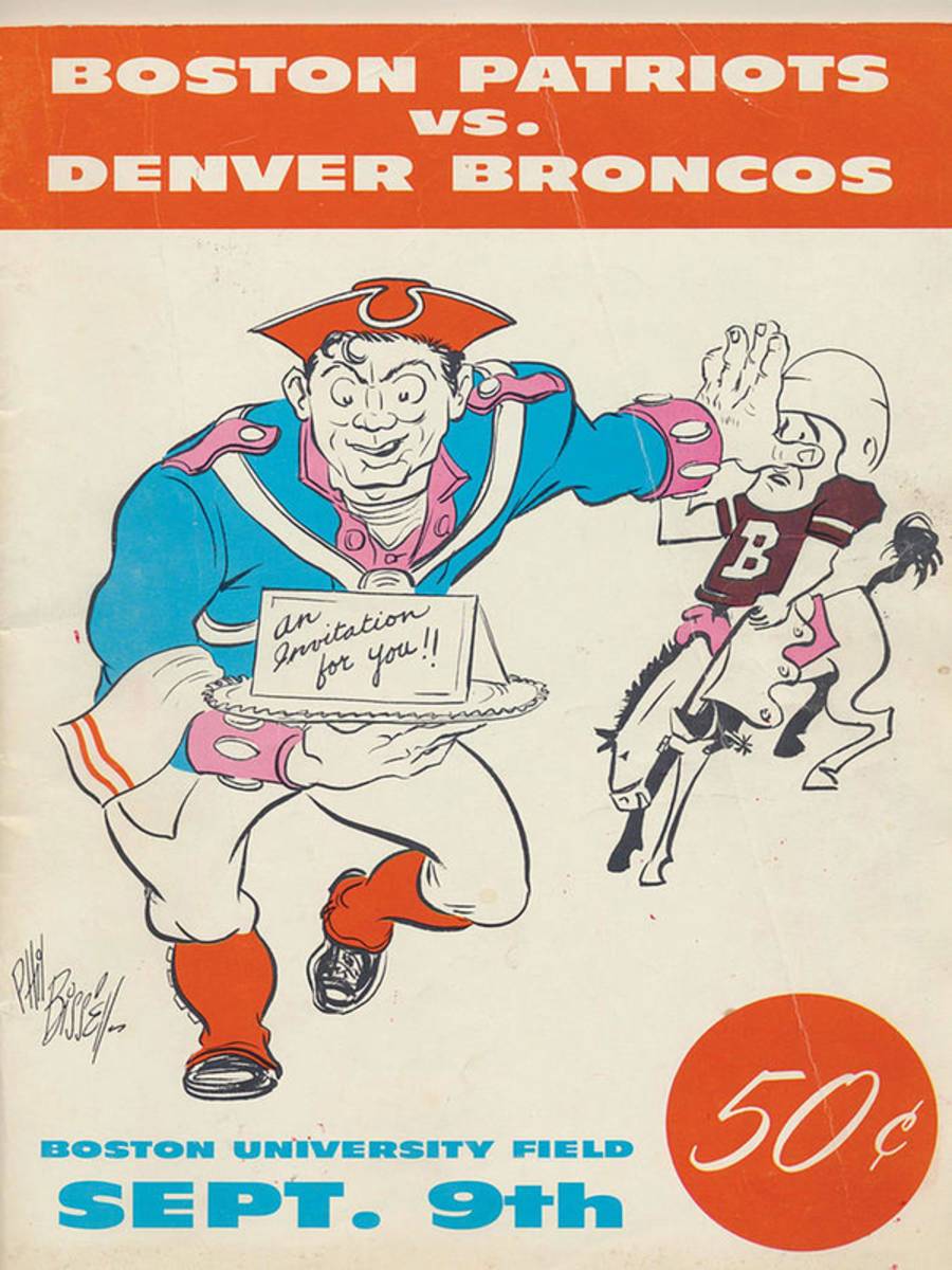 New England Patriots Vintage Program 3 - Poster | Canvas Wall Art Print
