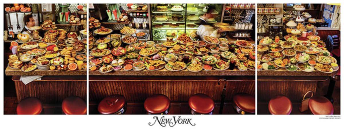 The New York Diner - Poster | Canvas Wall Art Print