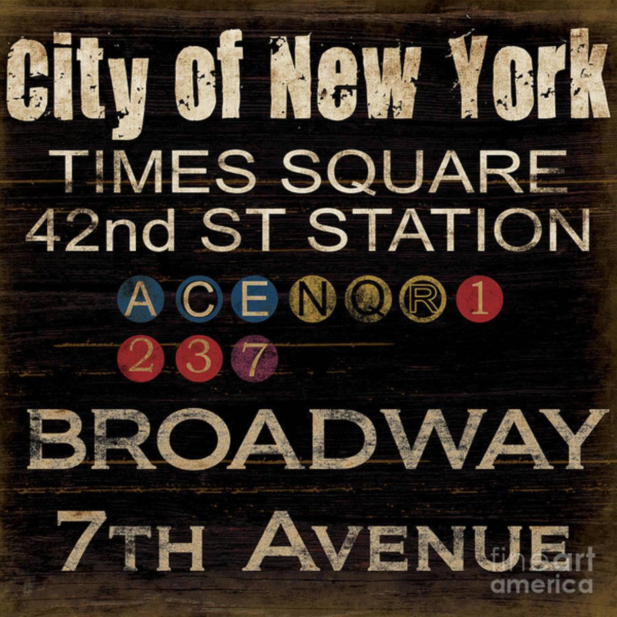 New York Subway - Poster | Canvas Wall Art Print
