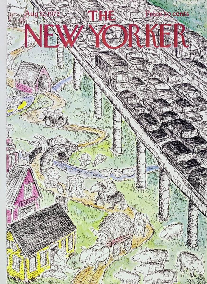 New Yorker August 12Th 1972 - Poster | Canvas Wall Art Print