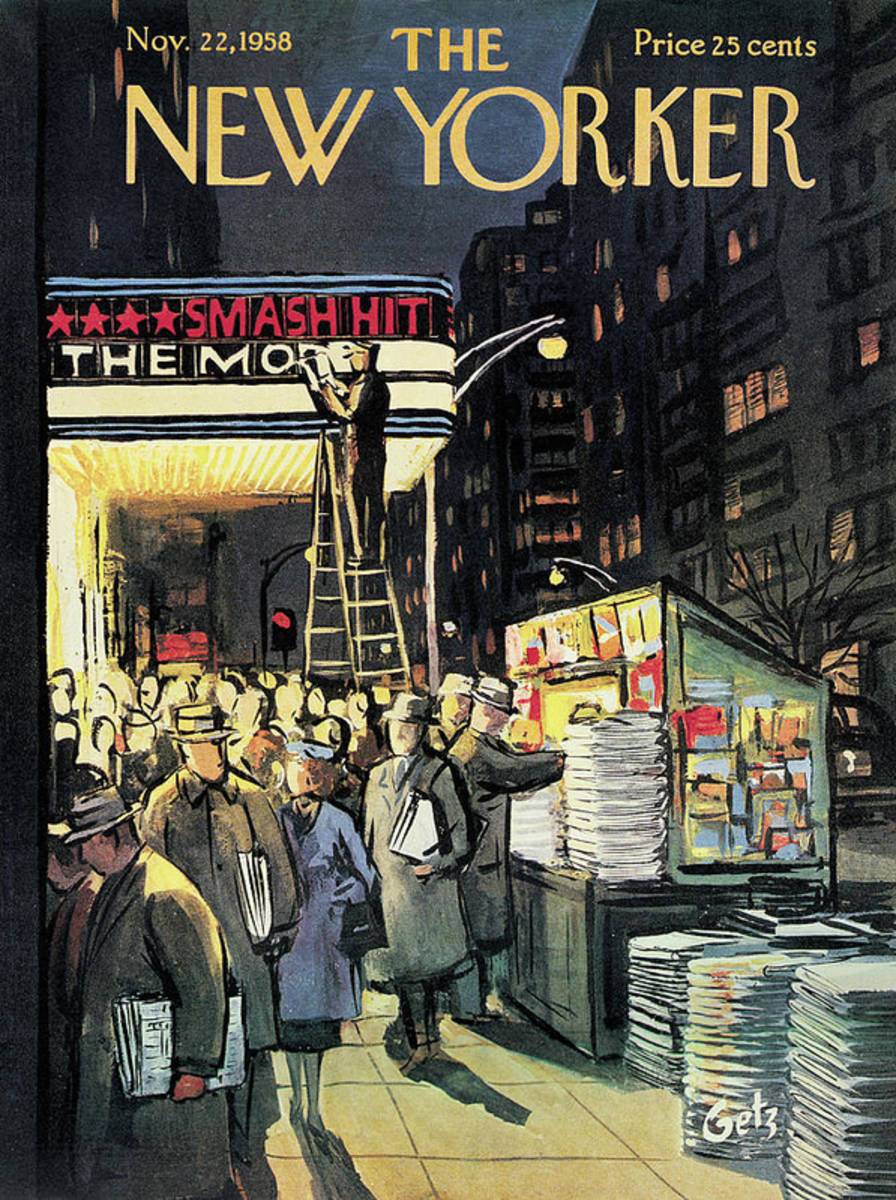 New Yorker November 22Nd, 1958 - Poster | Canvas Wall Art Print