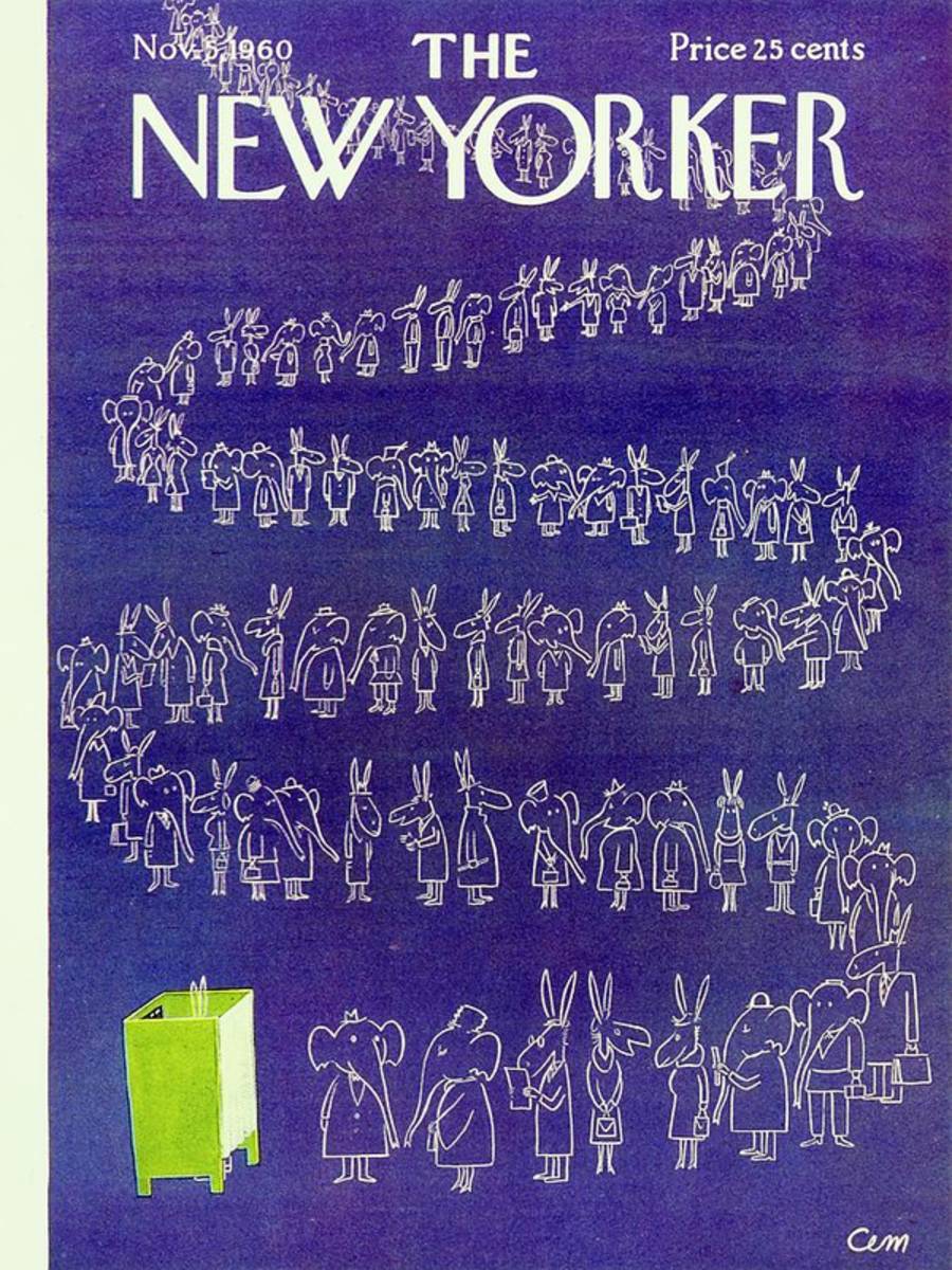 New Yorker November 5Th 1960 - Poster | Canvas Wall Art Print