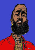 Nipsey 1 - Rapper - Poster | Canvas Wall Art Print