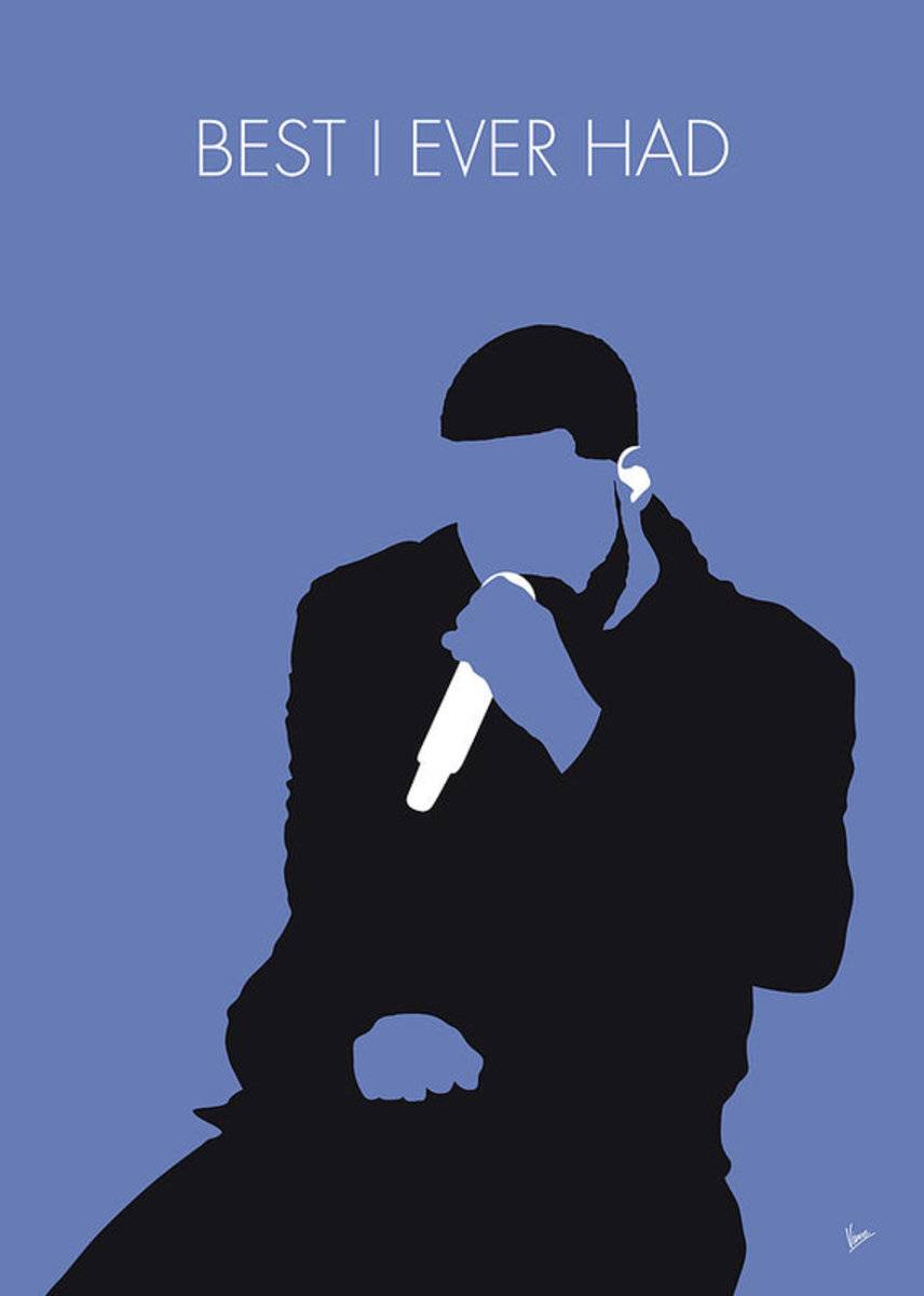 No258 My Drake Minimal Music - Rapper - Poster | Canvas Wall Art Print