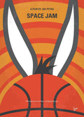 No690 My Space Jam Minimal Movie - Poster | Canvas Wall Art Print