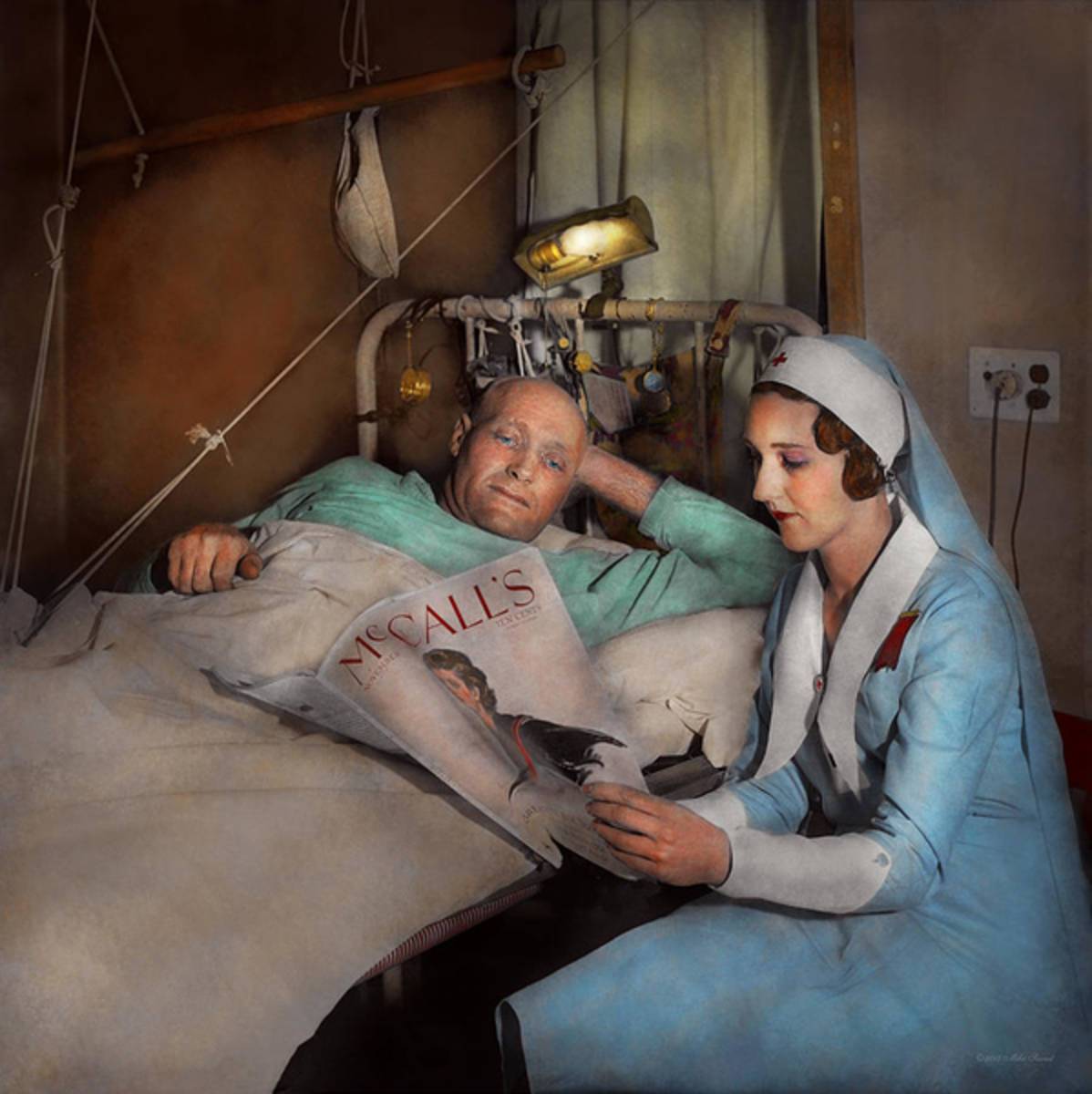 Nurse - Comforting Thoughts 1933 - Poster | Canvas Wall Art Print