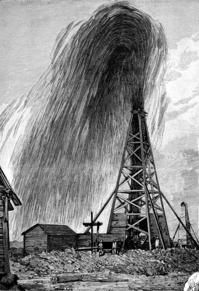 Oil Well, 19Th Century - Poster | Canvas Wall Art Print