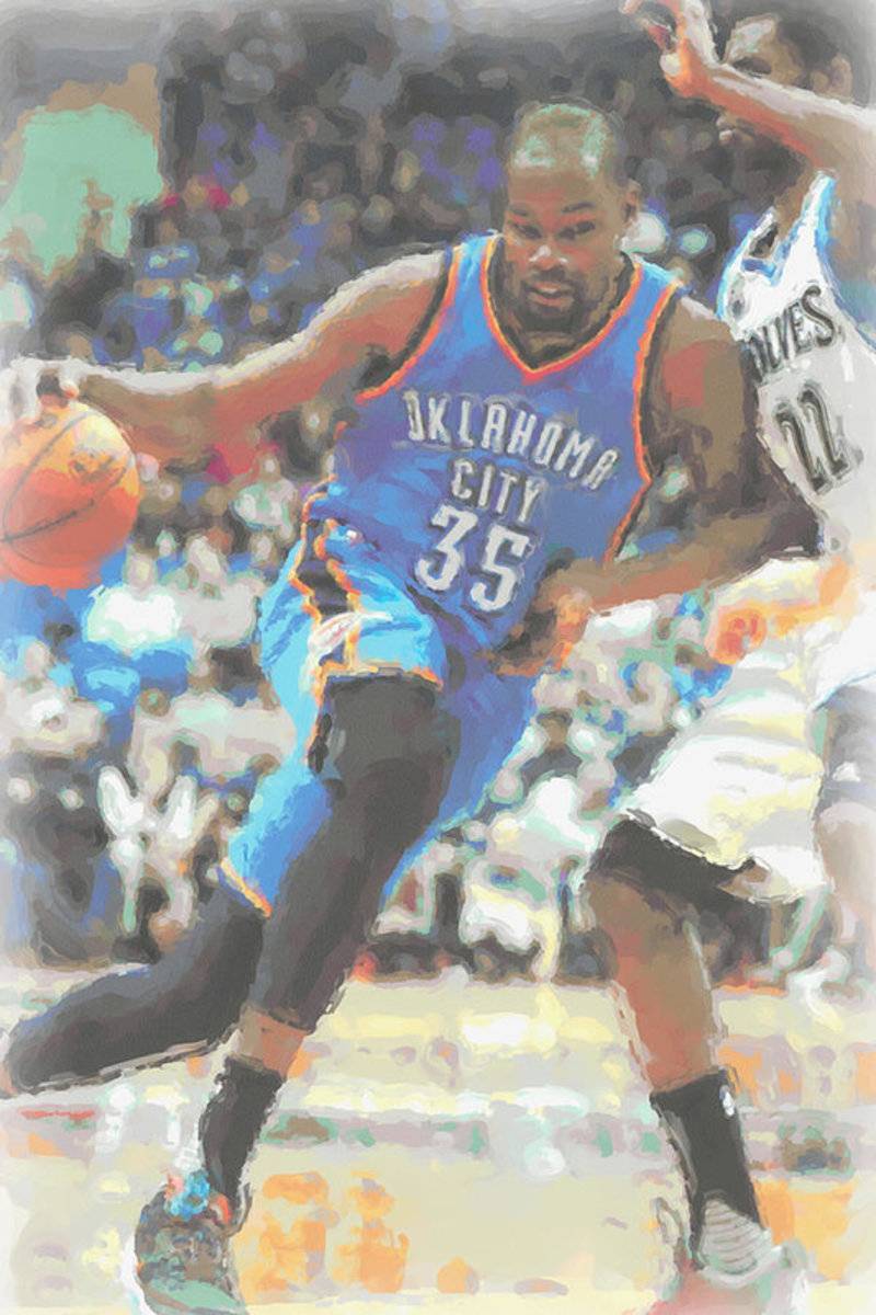 Oklahoma City Thunder Kevin Durant - Poster | Canvas Wall Art Print