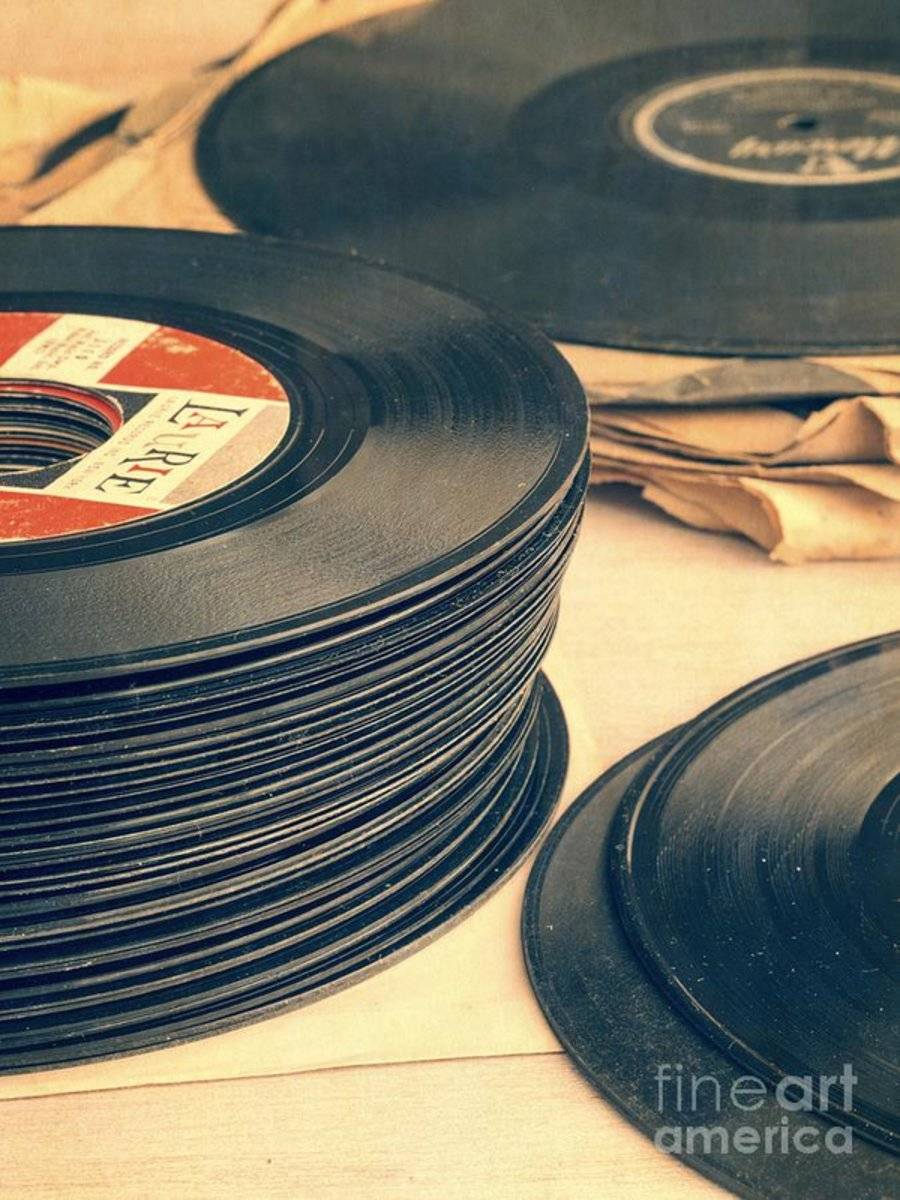 Old 45S - Poster | Canvas Wall Art Print