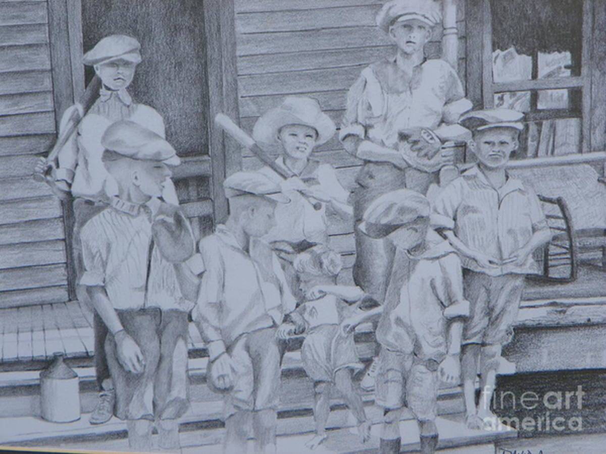 Old Time Baseball - Poster | Canvas Wall Art Print