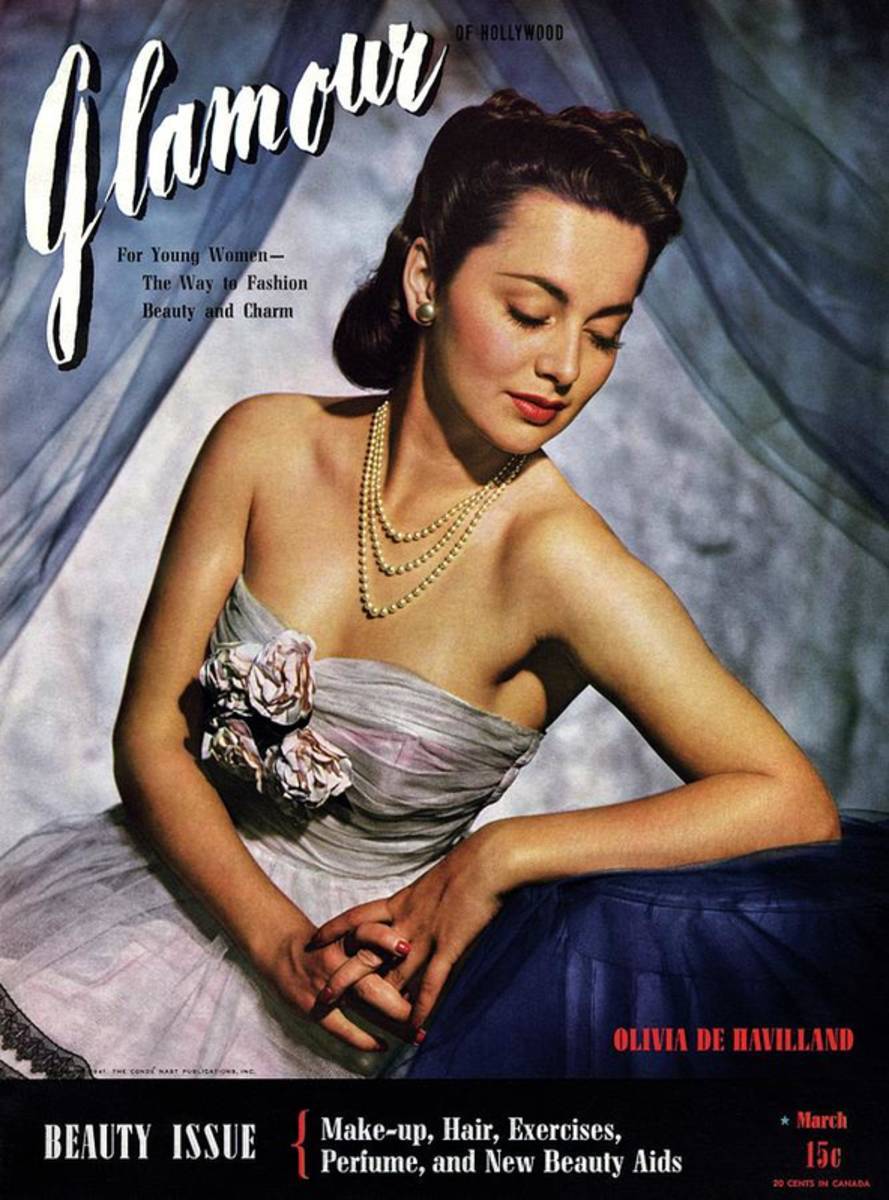 Olivia De Havilland On The Cover Of Glamour - Poster | Canvas Wall Art Print