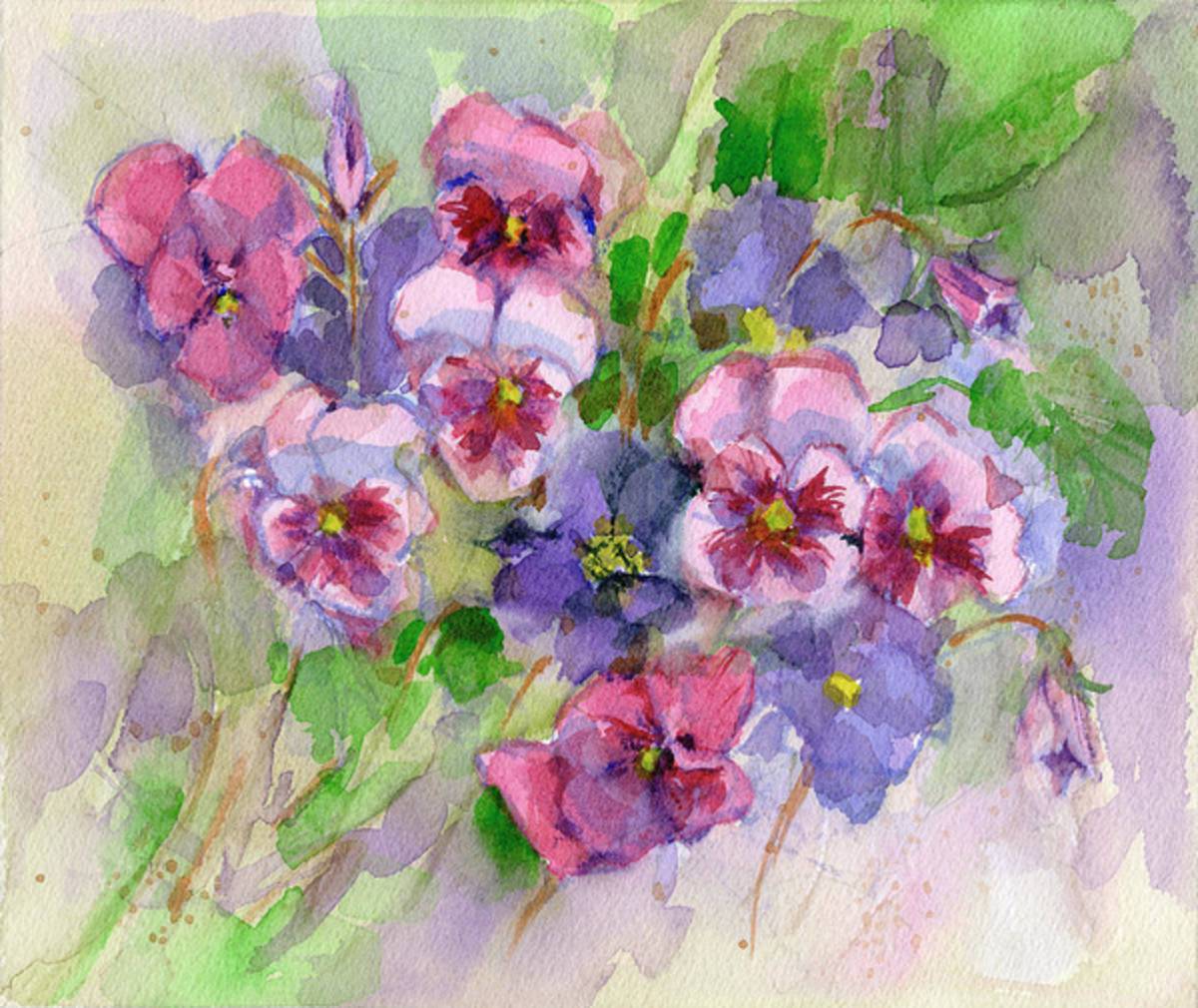 Pansies - Poster | Canvas Wall Art Print