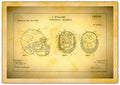 Patent Art Michigan Helmet - Poster | Canvas Wall Art Print