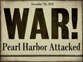 Pearl Harbor Attack Newspaper Headline - Poster | Canvas Wall Art Print