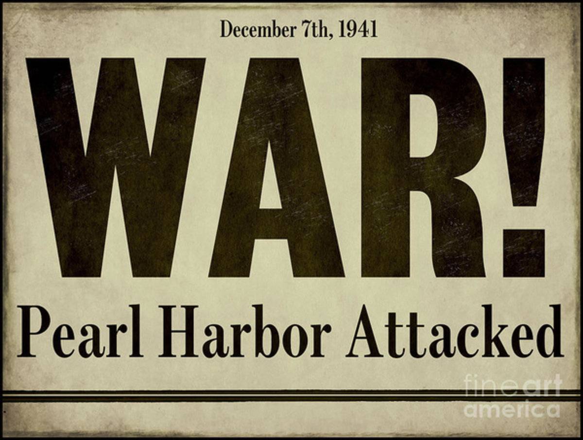 Pearl Harbor Attack Newspaper Headline - Poster | Canvas Wall Art Print