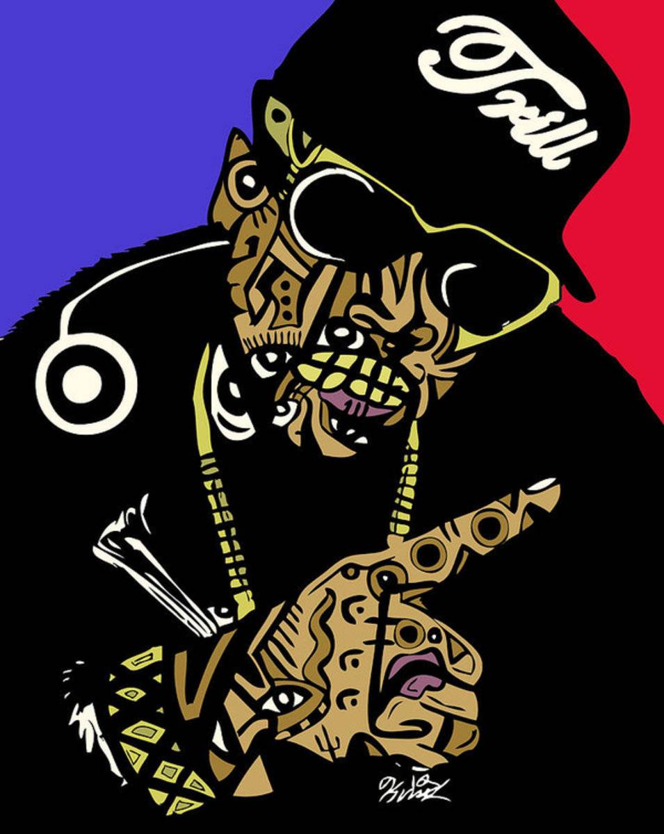 Pimp C In Full Color - Rapper - Poster | Canvas Wall Art Print