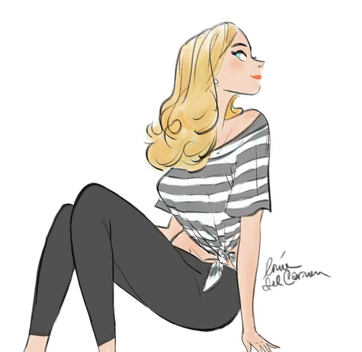 Pin-Up Stripes - Poster | Canvas Wall Art Print
