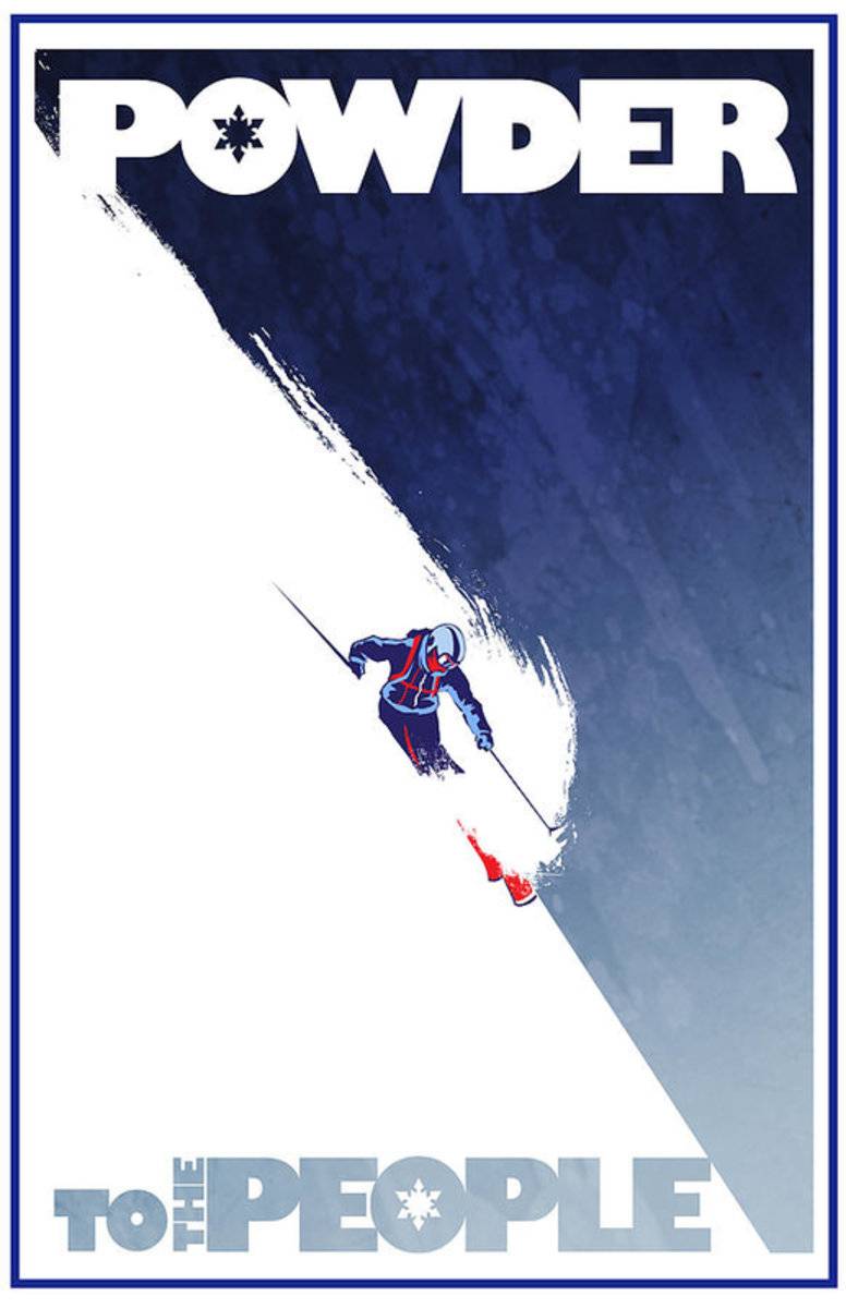 Powder To The People - Poster | Canvas Wall Art Print