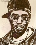 Puff Daddy Pop Stylised Art Sketch - Rapper - Poster | Canvas Wall Art Print