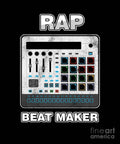 Rap Beat Maker Pop Music Vocal Performer Hip Hop Rapping Gift - Rapper - Poster | Canvas Wall Art Print
