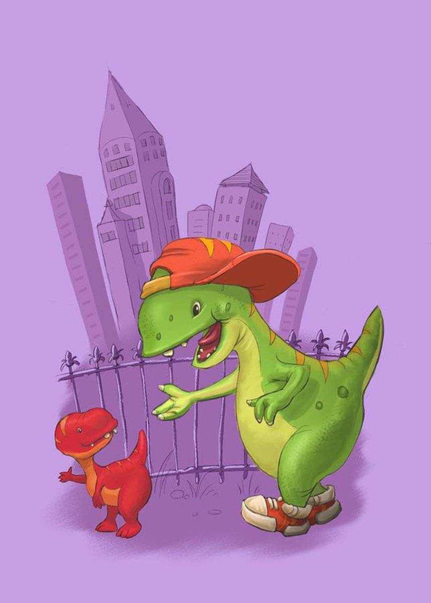 Rap-Rap Raptor City - Rapper - Poster | Canvas Wall Art Print