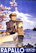 Rapallo Genova Italy Vintage Travel - Poster | Canvas Wall Art Print