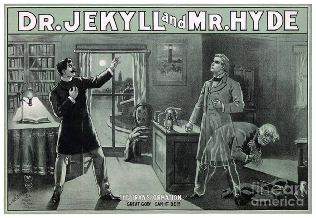 Rare Dr. Jekyll And Mr. Hyde Transformation - Poster | Canvas Wall Art Print
