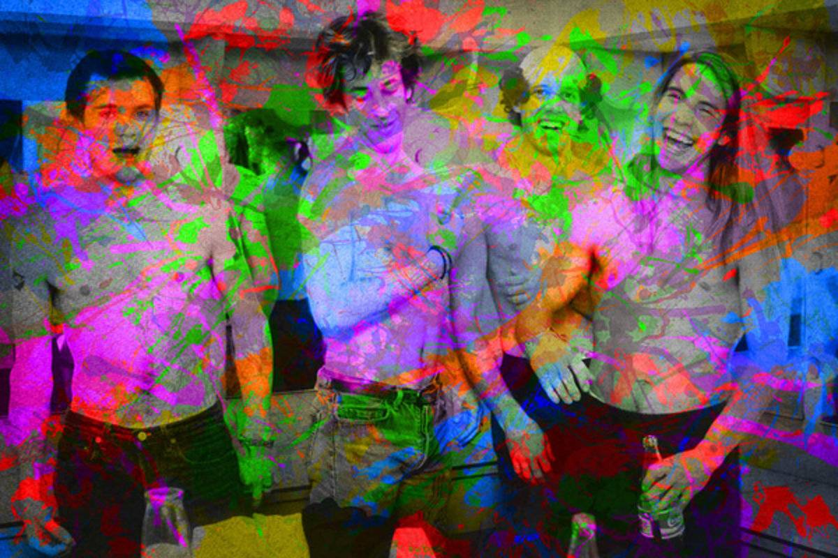 Red Hot Chili Peppers Band Paint Splatters Portrait - Poster | Canvas Wall Art Print