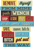 Remove Thyself From Mine Path Wench - Rapper - Poster | Canvas Wall Art Print