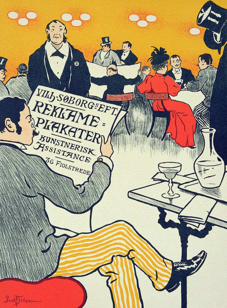 Reproduction Of A Advertising Wilhelm Soborg - Poster | Canvas Wall Art Print