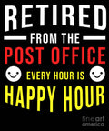 Retirement Post Office Retired Postal Worker Gift - Poster | Canvas Wall Art Print