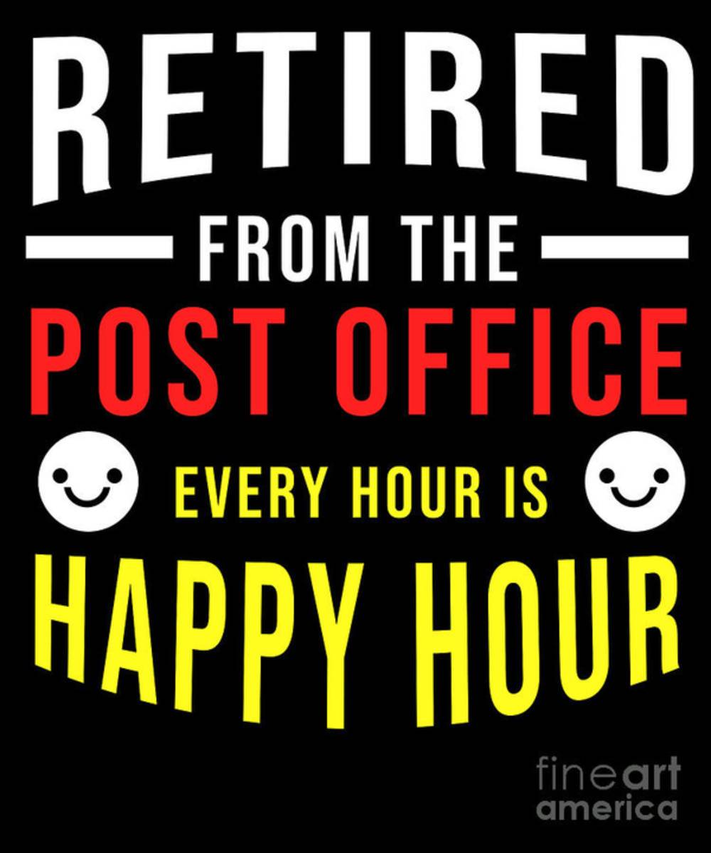 Retirement Post Office Retired Postal Worker Gift - Poster | Canvas Wall Art Print