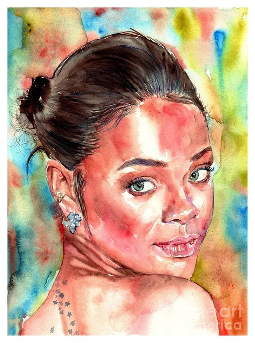Rihanna Portrait - Poster | Canvas Wall Art Print