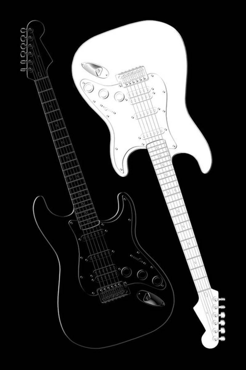 Rock And Roll Yin Yang - Poster | Canvas Wall Art Print