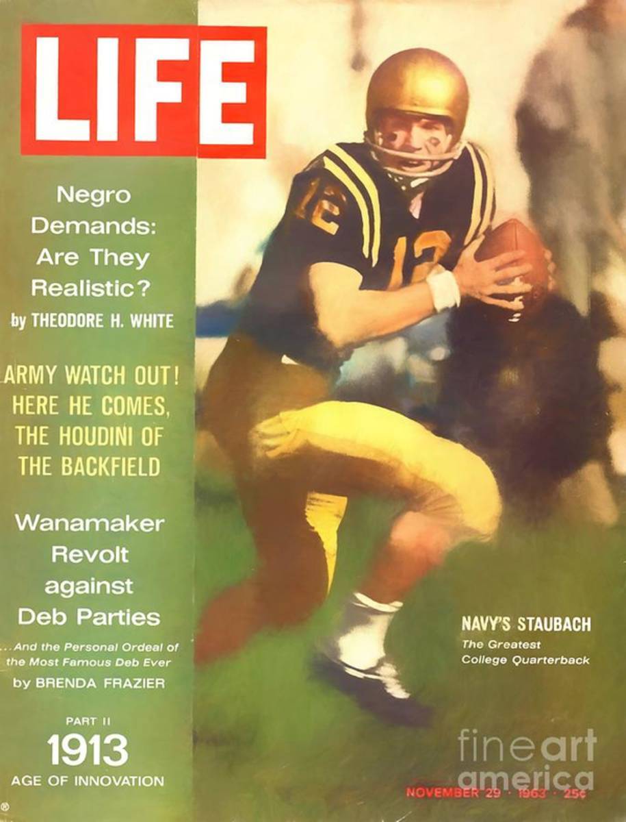 Roger Staubach 11-29-63 - Poster | Canvas Wall Art Print