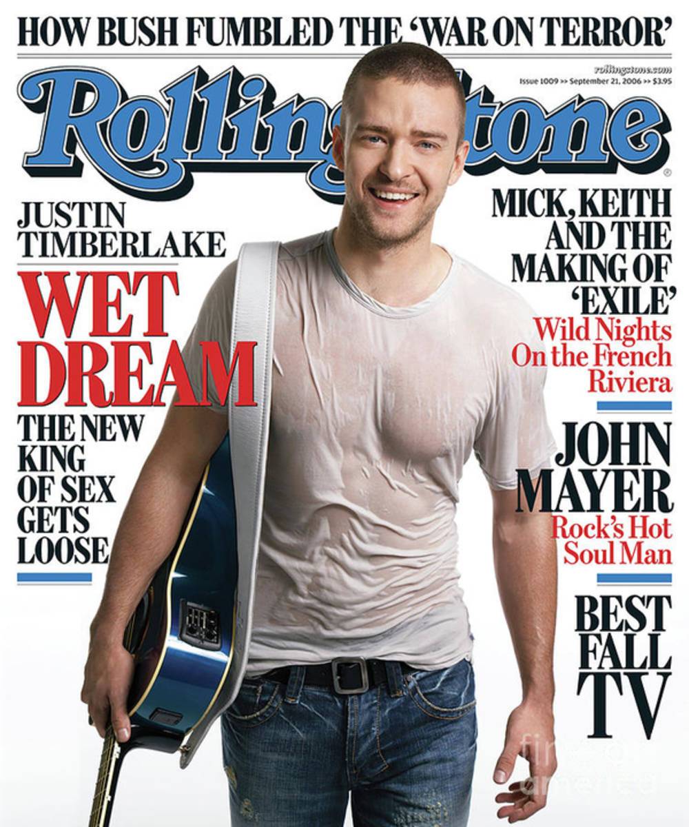 Rolling Stone Cover - Volume #1009 - 9/21/2006 - Justin Timberlake - Poster | Canvas Wall Art Print