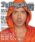 Rolling Stone Cover - Volume #1059 - 8/21/2008 - Robert Downey Jr. - Poster | Canvas Wall Art Print