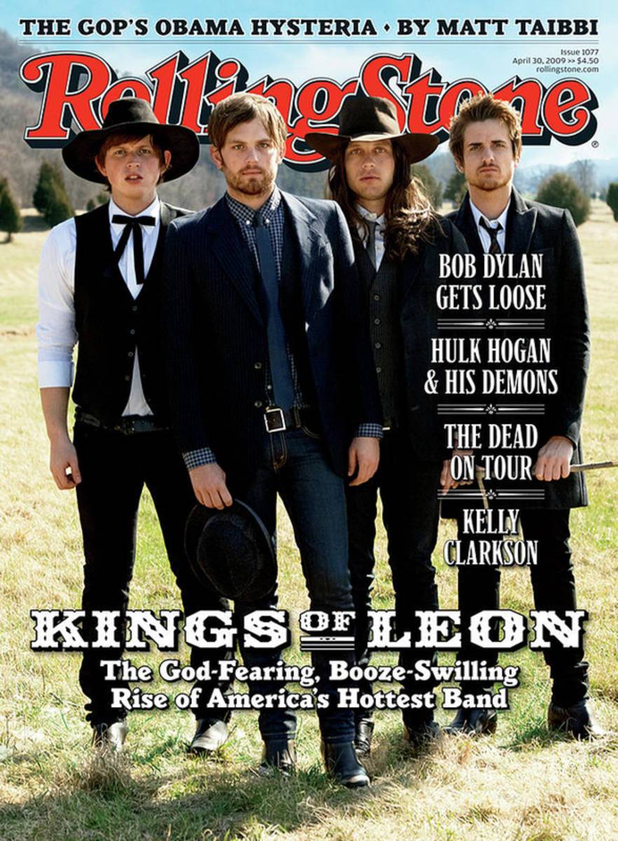 Rolling Stone Cover - Volume #1077 - 4/30/2009 - Kings Of Leon - Poster | Canvas Wall Art Print