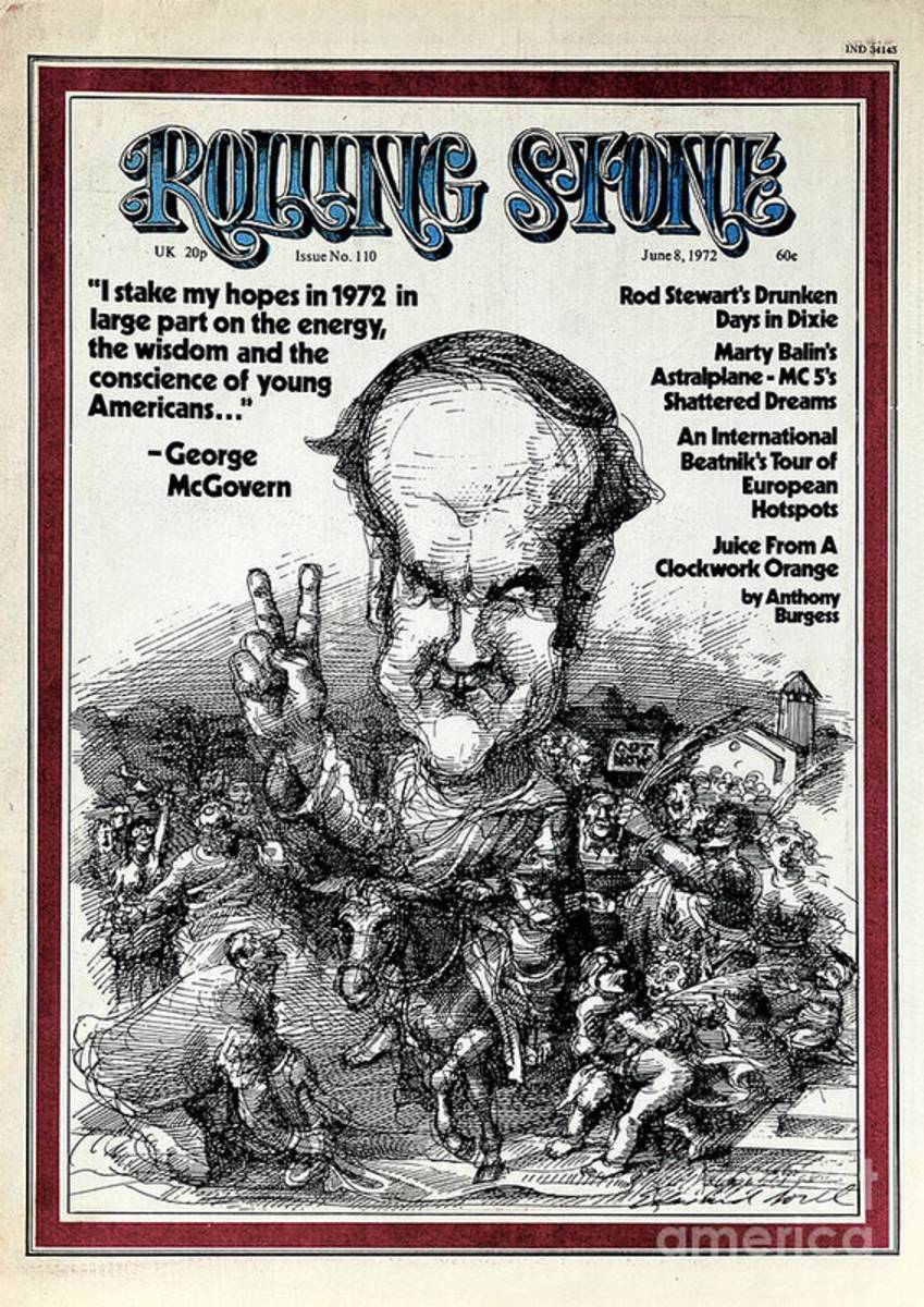 Rolling Stone Cover - Volume #110 - 6/8/1972 - George Mcgovern - Poster | Canvas Wall Art Print