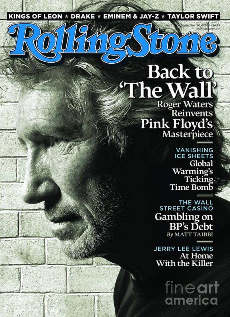 Rolling Stone Cover - Volume #1114 - 9/30/2010 - Roger Waters - Poster | Canvas Wall Art Print