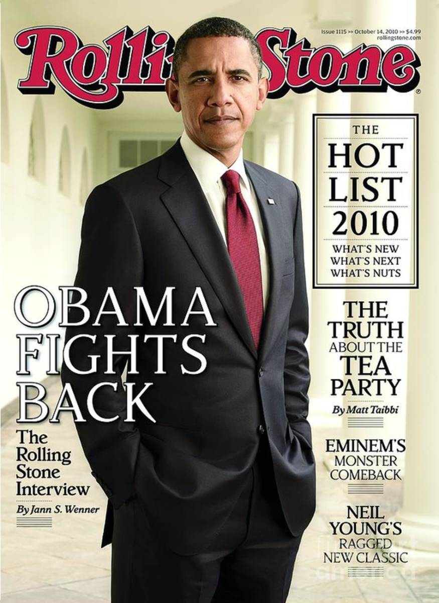 Rolling Stone Cover - Volume #1115 - 10/14/2010 - Barack Obama - Poster | Canvas Wall Art Print