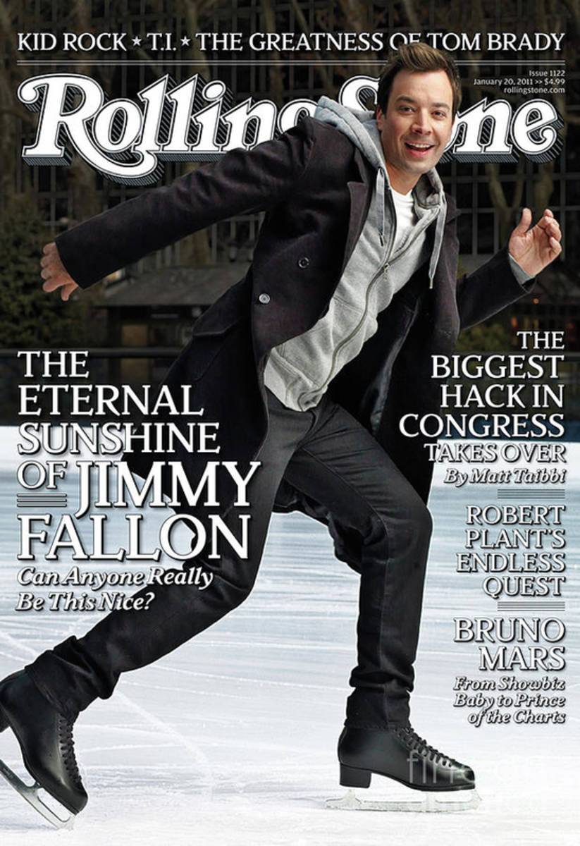 Rolling Stone Cover - Volume #1122 - 1/20/2011 - Jimmy Fallon - Poster | Canvas Wall Art Print