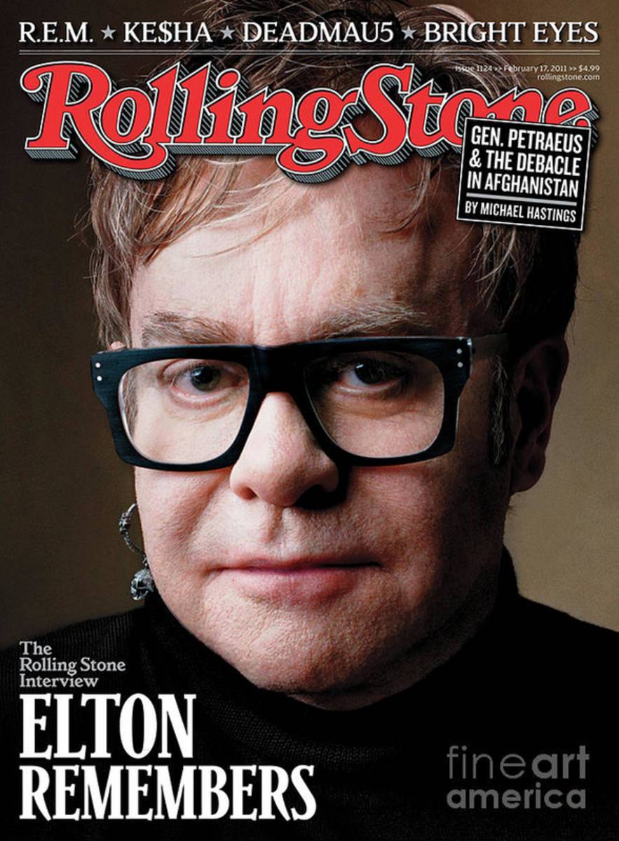 Rolling Stone Cover - Volume #1124 - 2/17/2011 - Elton John - Poster | Canvas Wall Art Print
