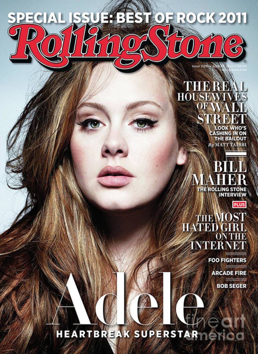 Rolling Stone Cover - Volume #1129 - 4/28/2011 - Adele - Poster | Canvas Wall Art Print