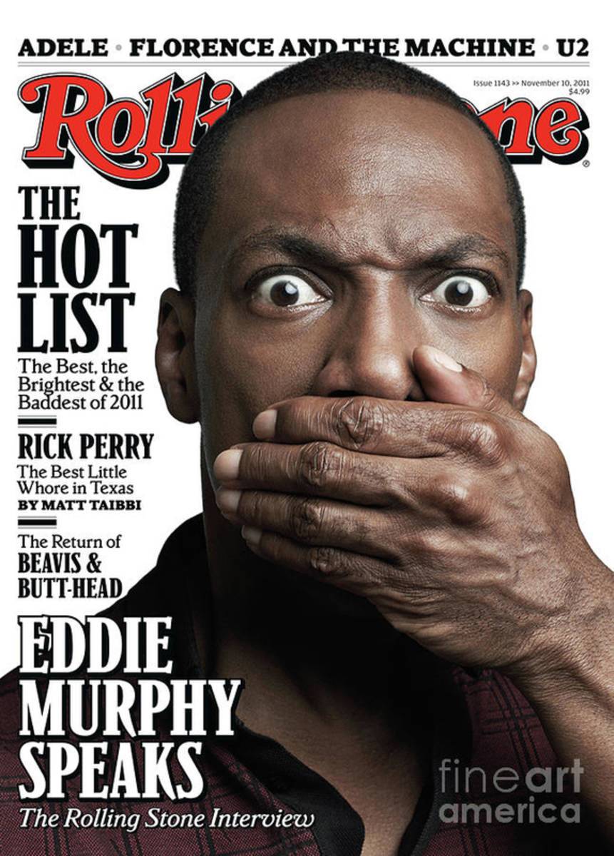 Rolling Stone Cover - Volume #1143 - 10/27/2011 - Eddie Murphy - Poster | Canvas Wall Art Print