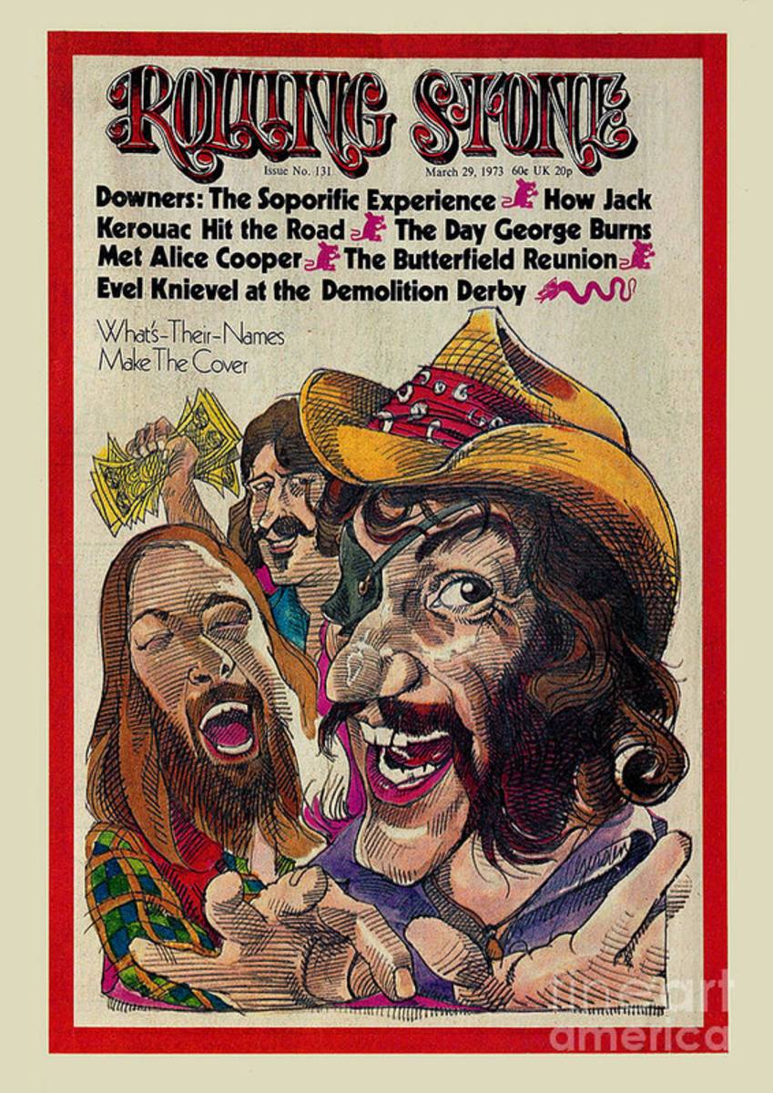 Rolling Stone Cover - Volume #131 - 3/29/1973 - Dr. Hook And The Medicine Show - Poster | Canvas Wall Art Print